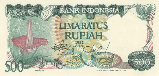 Indonesien 500 Rupiah 1982 p121
